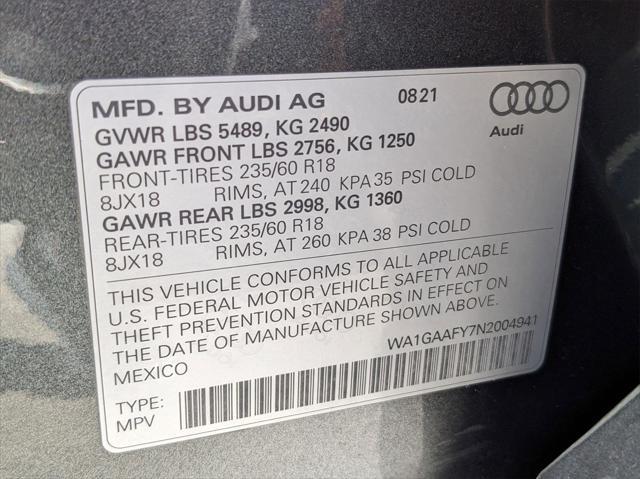 used 2022 Audi Q5 car, priced at $30,250