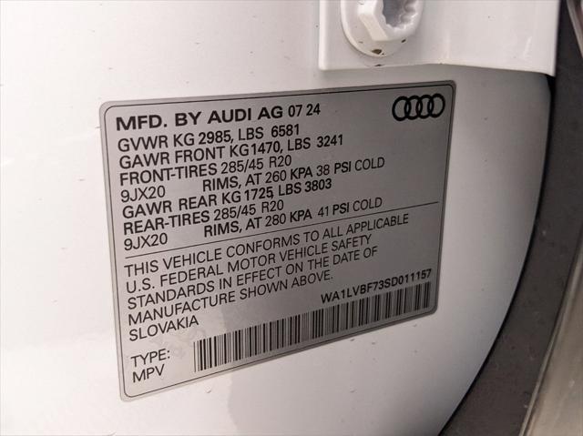 new 2025 Audi Q7 car, priced at $75,510