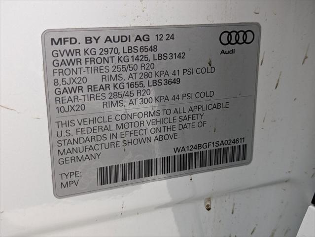 new 2025 Audi Q6 e-tron car, priced at $75,750