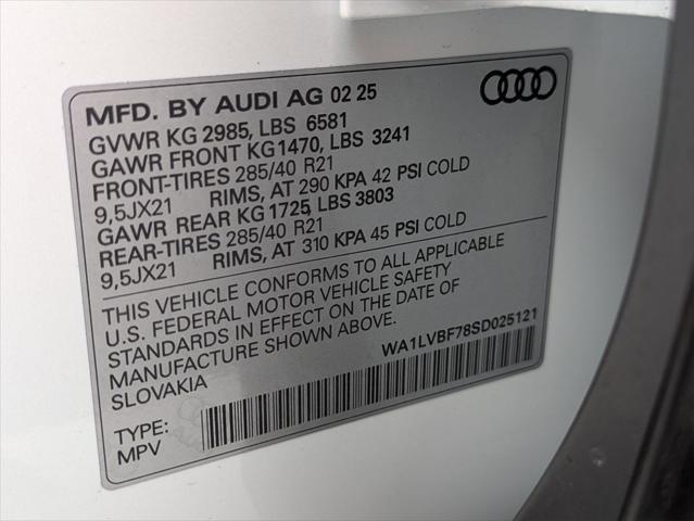 new 2025 Audi Q7 car, priced at $75,160