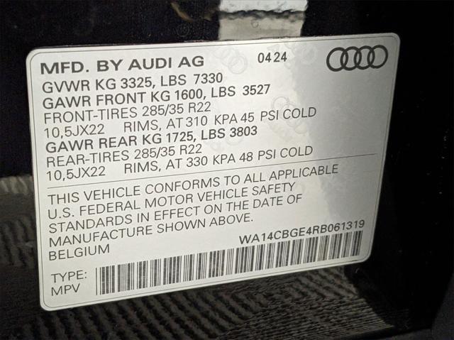 new 2024 Audi SQ8 car, priced at $96,020