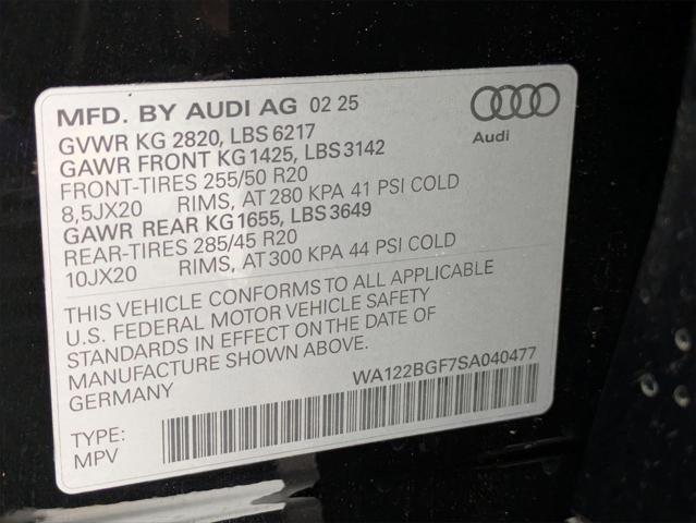 new 2025 Audi Q6 e-tron car, priced at $71,785