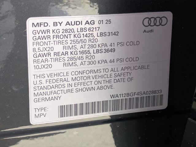new 2025 Audi Q6 e-tron car, priced at $70,750