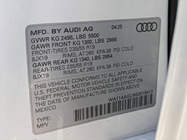 new 2025 Audi Q5 car, priced at $57,950