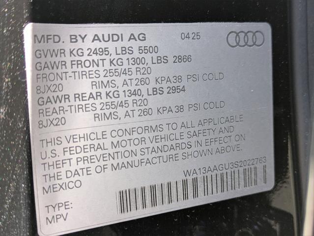 new 2025 Audi Q5 car, priced at $64,100