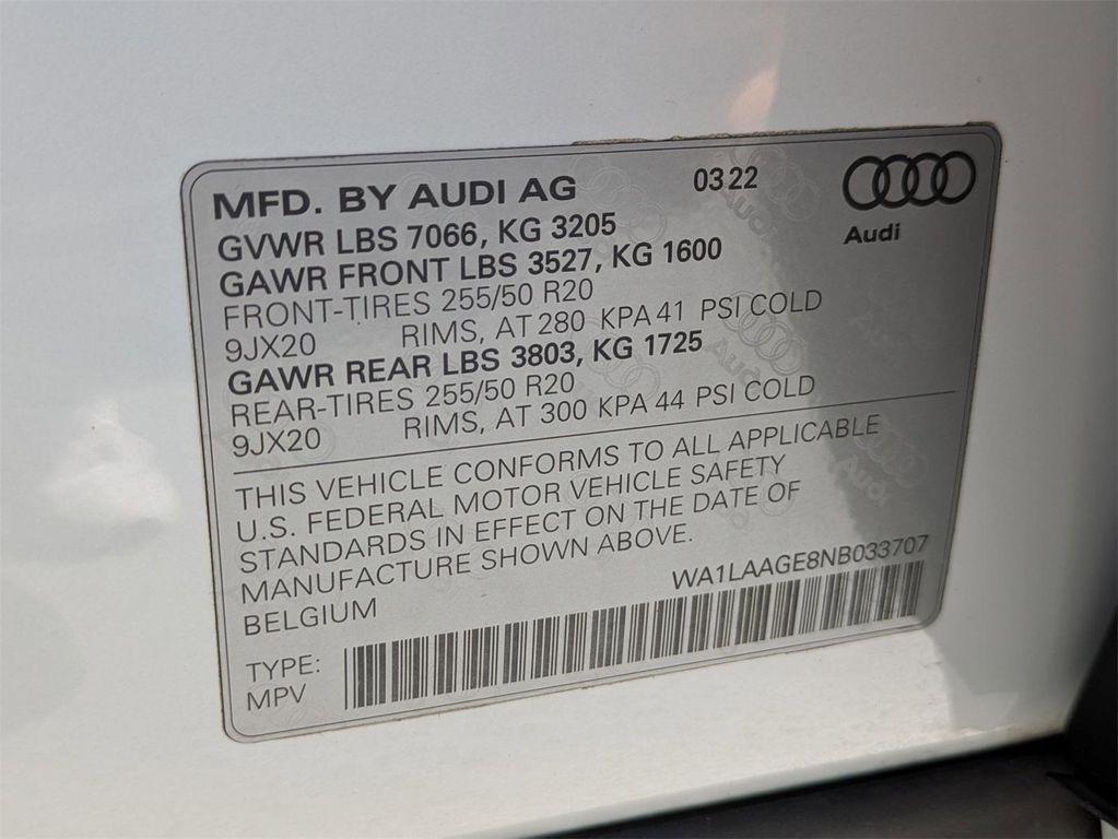 used 2022 Audi e-tron car, priced at $31,500