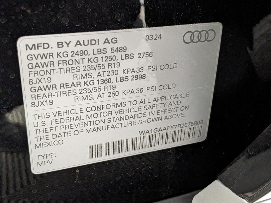 new 2024 Audi Q5 car, priced at $54,360