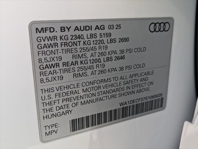 new 2025 Audi Q3 car, priced at $45,190