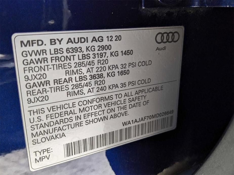 used 2021 Audi Q7 car, priced at $36,988