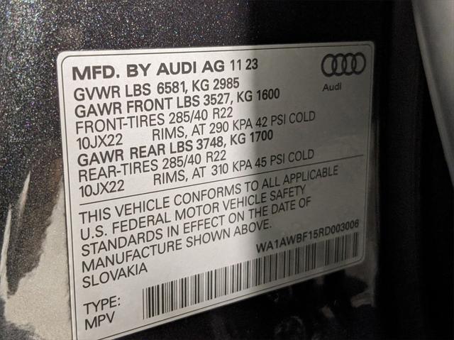 used 2024 Audi SQ8 car, priced at $89,950