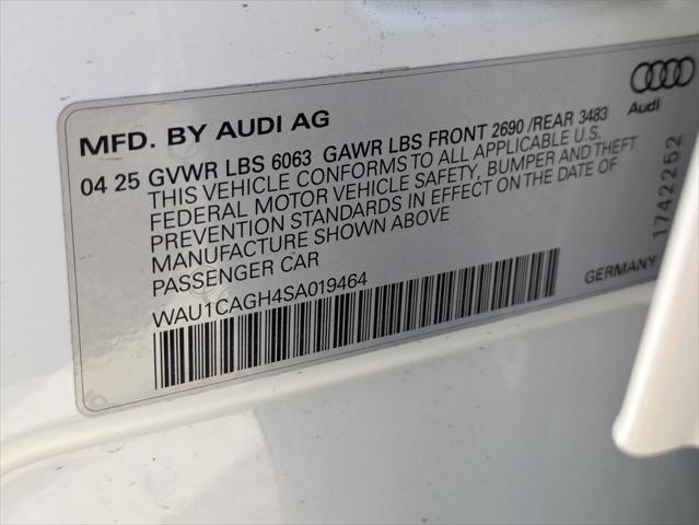 new 2025 Audi A6 e-tron car, priced at $70,335