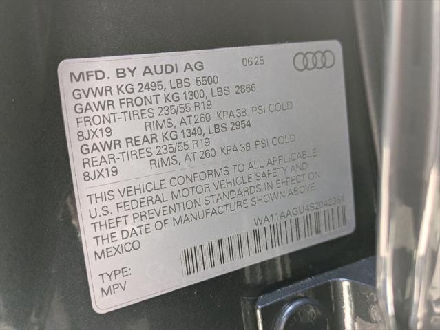 new 2025 Audi Q5 car, priced at $57,625