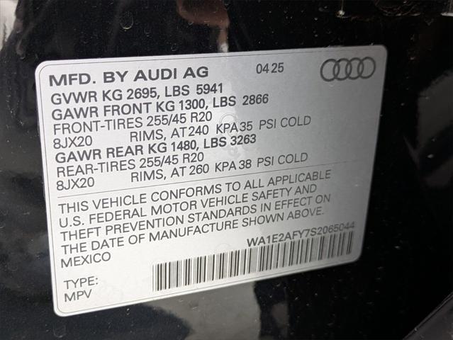 new 2025 Audi Q5 car, priced at $69,160