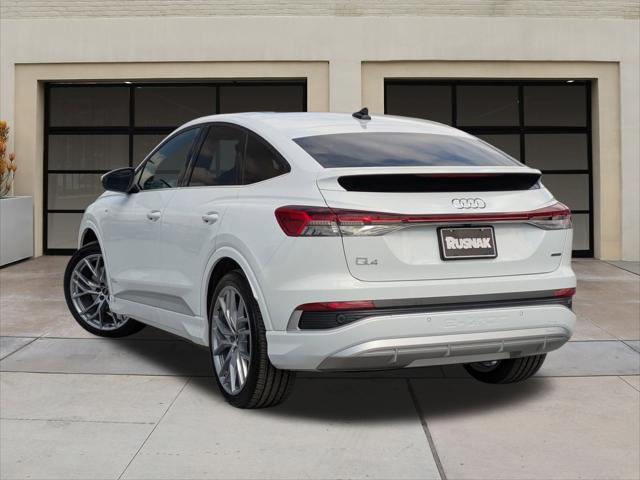 new 2025 Audi Q4 e-tron Sportback car, priced at $66,075