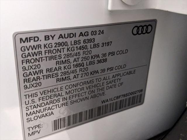 new 2025 Audi Q7 car, priced at $68,820