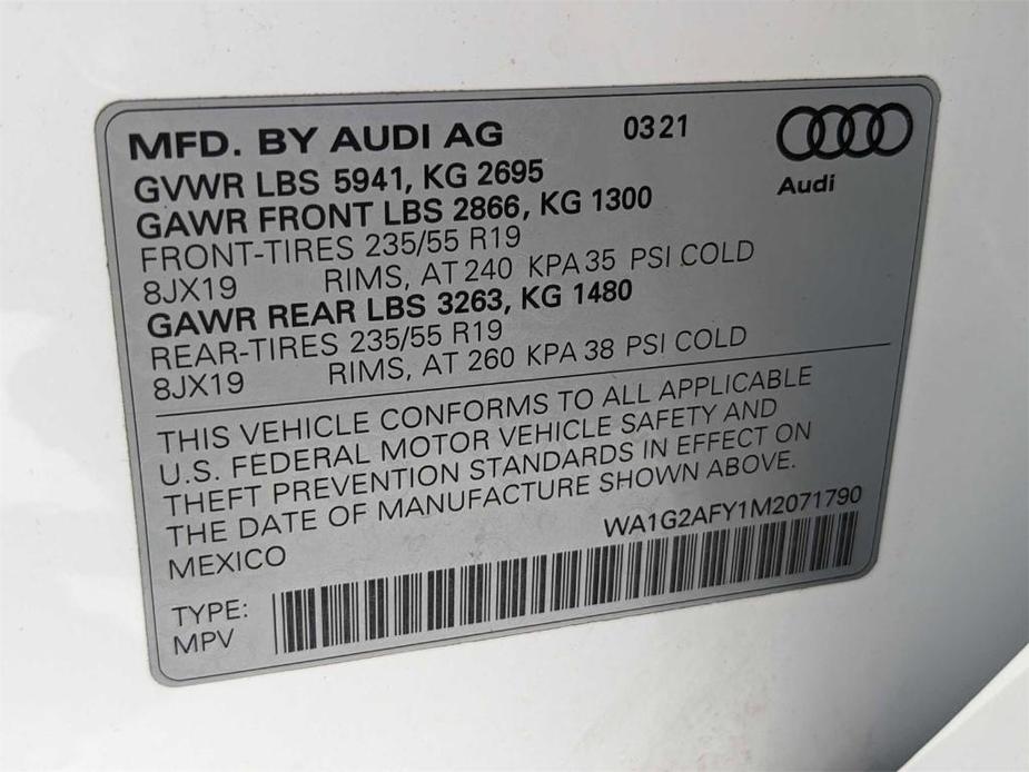 used 2021 Audi Q5 e car, priced at $35,500