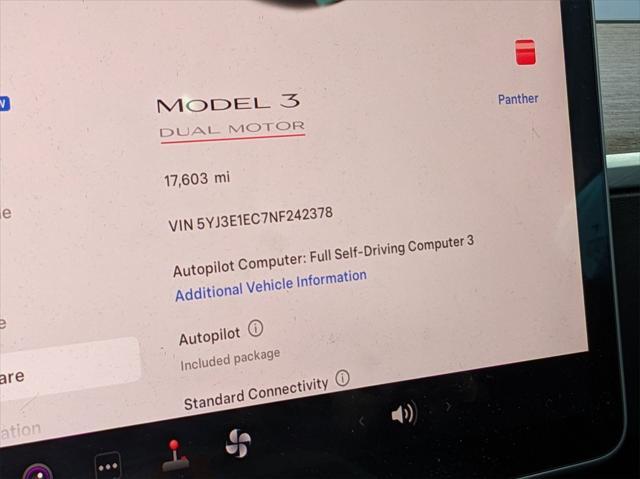 used 2022 Tesla Model 3 car, priced at $33,988