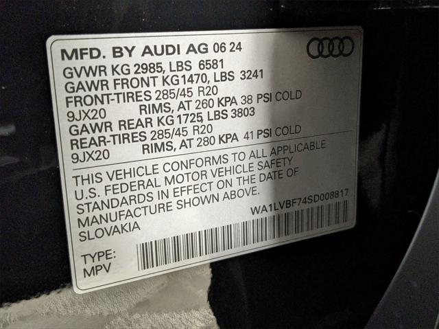 new 2025 Audi Q7 car, priced at $75,510