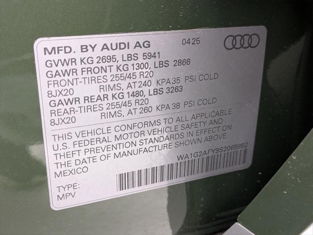 new 2025 Audi Q5 car, priced at $63,260