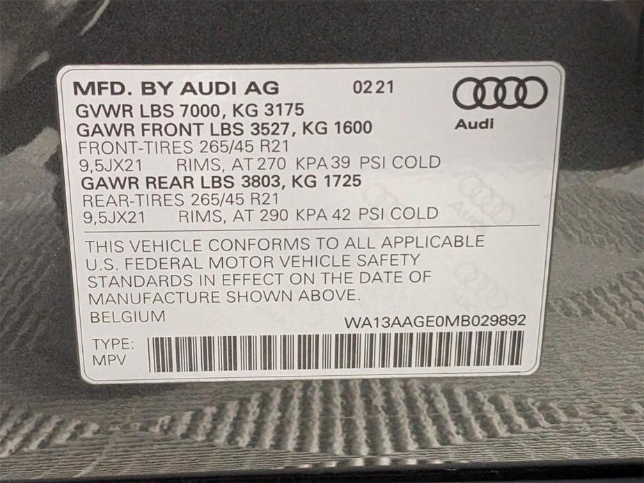 used 2021 Audi e-tron car, priced at $44,988