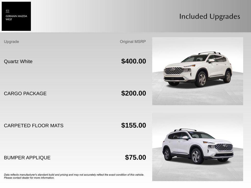 used 2021 Hyundai Santa Fe car, priced at $18,499