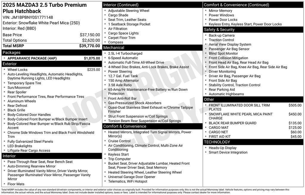 used 2025 Mazda Mazda3 car, priced at $32,994