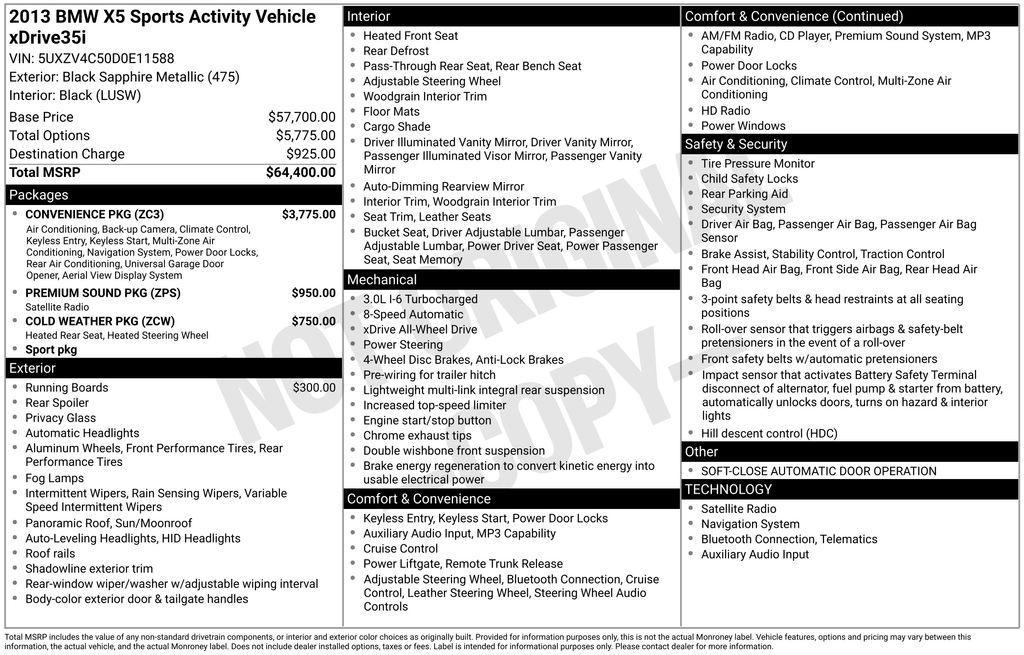 used 2013 BMW X5 car, priced at $8,500