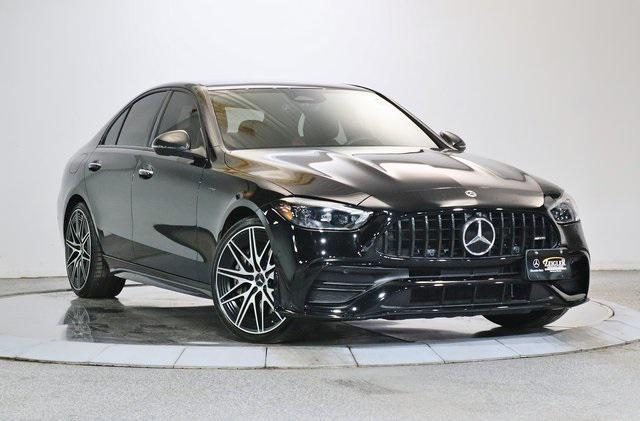 used 2023 Mercedes-Benz AMG C 43 car, priced at $58,999