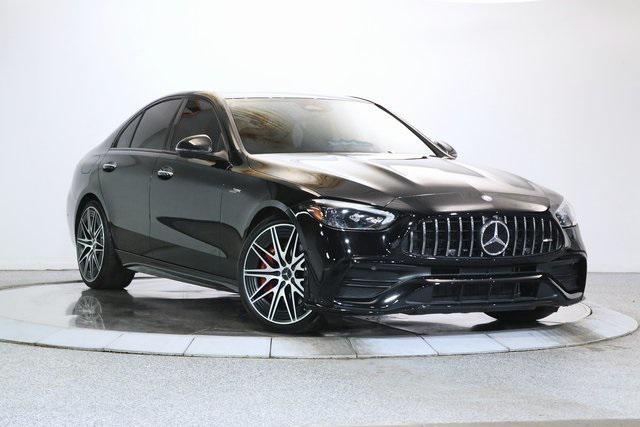 used 2024 Mercedes-Benz AMG C 43 car, priced at $57,999
