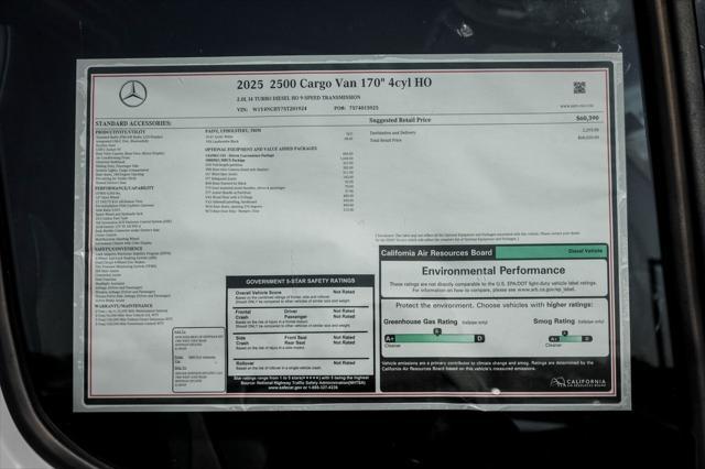 new 2025 Mercedes-Benz Sprinter 2500 car, priced at $68,020