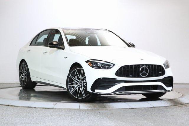 used 2023 Mercedes-Benz AMG C 43 car, priced at $49,999