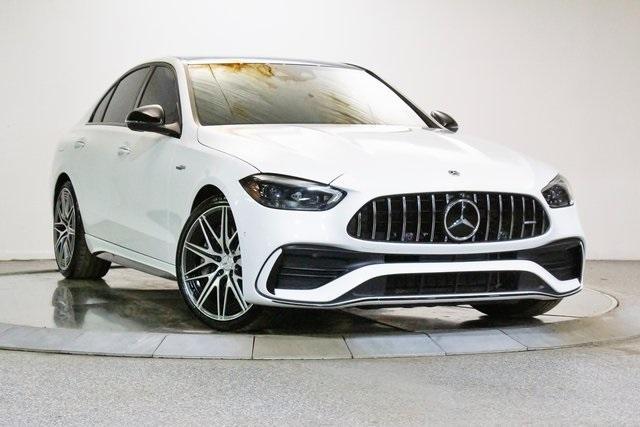 used 2023 Mercedes-Benz AMG C 43 car, priced at $59,999