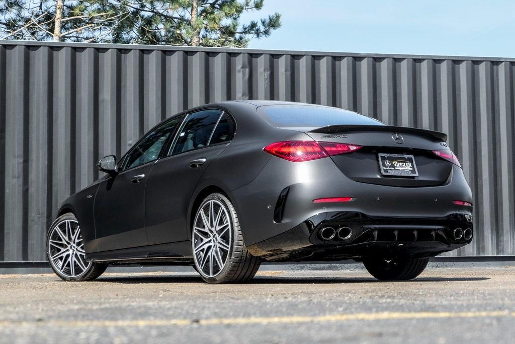 new 2024 Mercedes-Benz AMG C 43 car, priced at $83,330