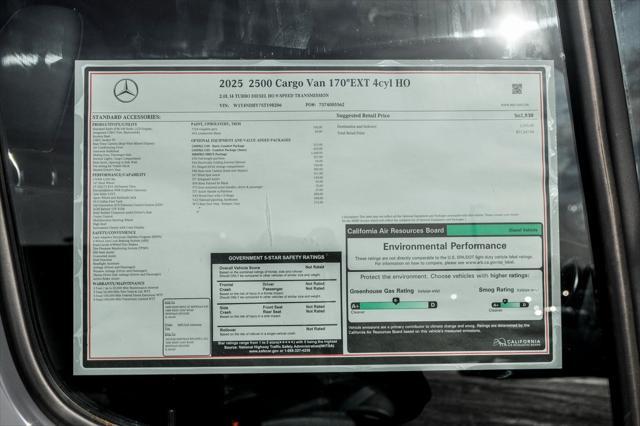 new 2025 Mercedes-Benz Sprinter 2500 car, priced at $71,267