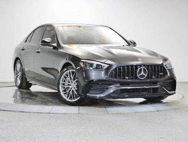 used 2023 Mercedes-Benz AMG C 43 car, priced at $57,999