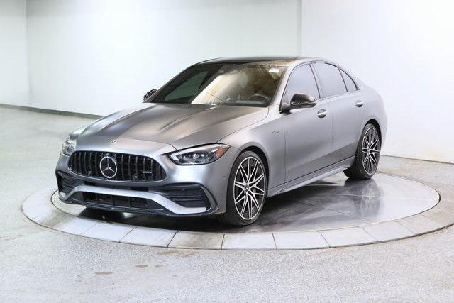 used 2023 Mercedes-Benz AMG C 43 car, priced at $54,999