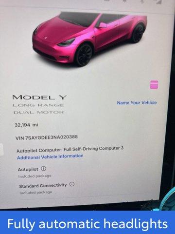 used 2022 Tesla Model Y car, priced at $29,990