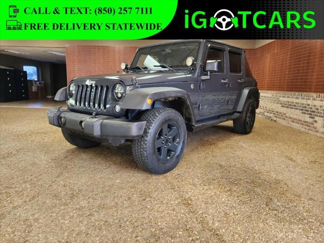 used 2016 Jeep Wrangler Unlimited car, priced at $13,391