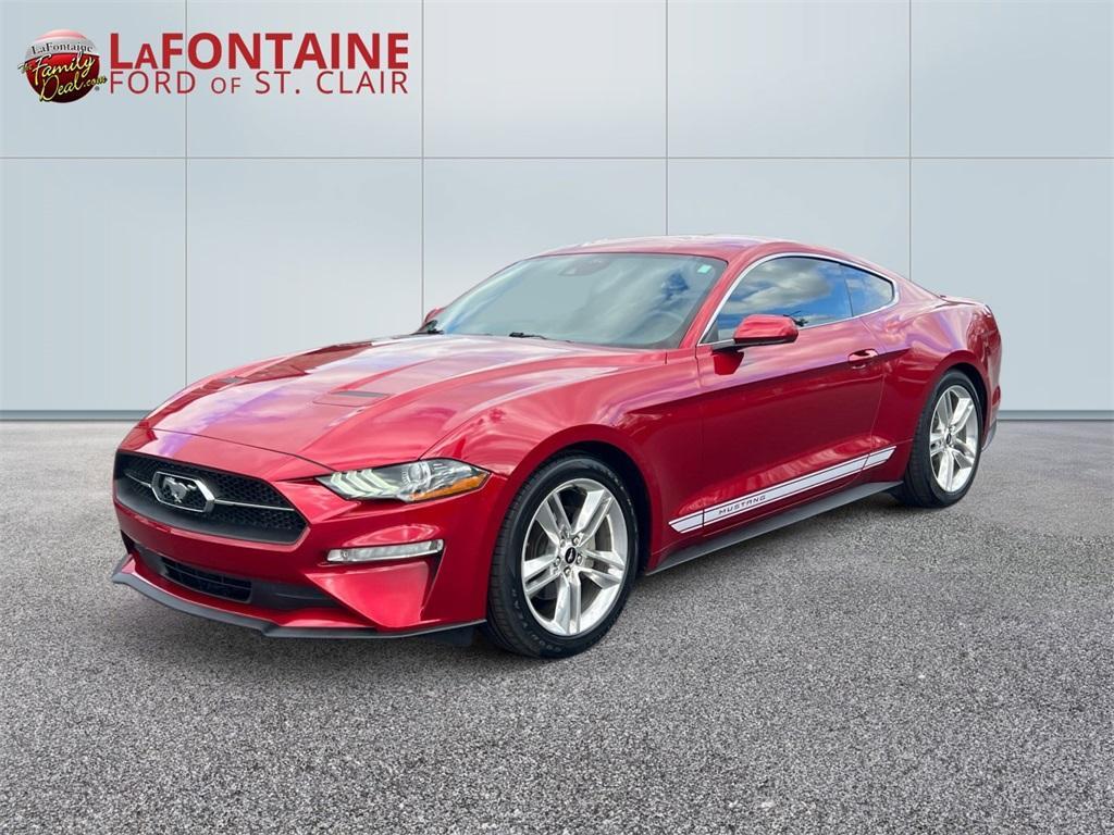 used 2021 Ford Mustang car, priced at $22,300