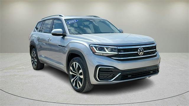 used 2021 Volkswagen Atlas car, priced at $33,555