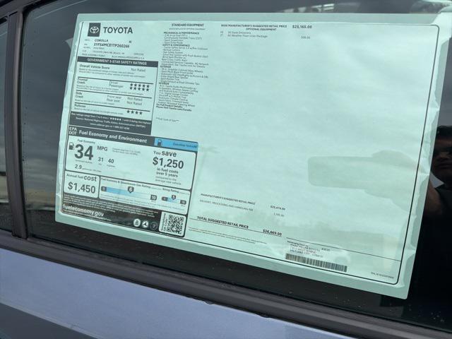 new 2026 Toyota Corolla car, priced at $25,322