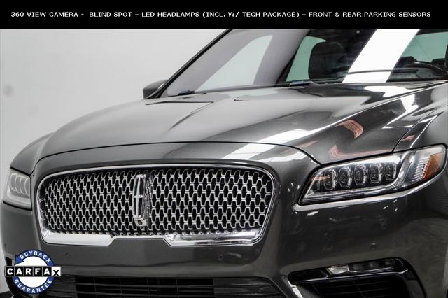 used 2018 Lincoln Continental car, priced at $21,800