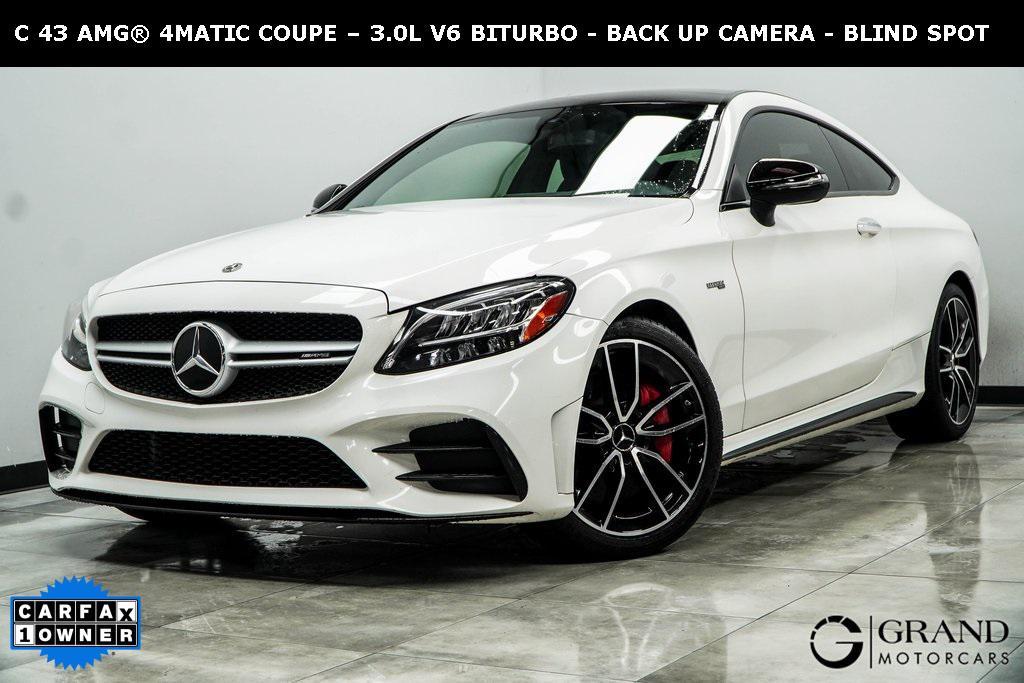 used 2021 Mercedes-Benz AMG C 43 car, priced at $34,990