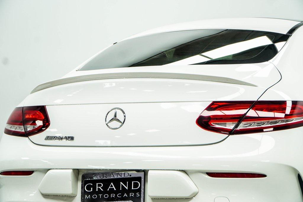 used 2021 Mercedes-Benz AMG C 43 car, priced at $34,990