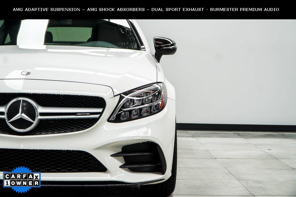 used 2021 Mercedes-Benz AMG C 43 car, priced at $34,990