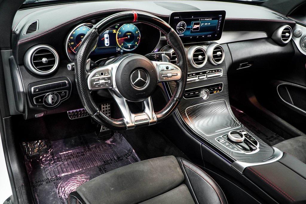 used 2021 Mercedes-Benz AMG C 43 car, priced at $34,990
