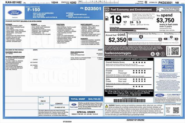 used 2023 Ford F-150 car, priced at $30,225