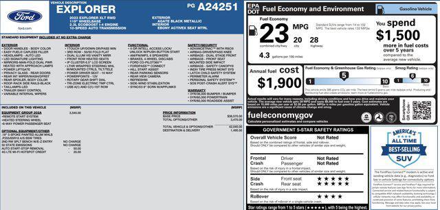 used 2023 Ford Explorer car, priced at $24,905