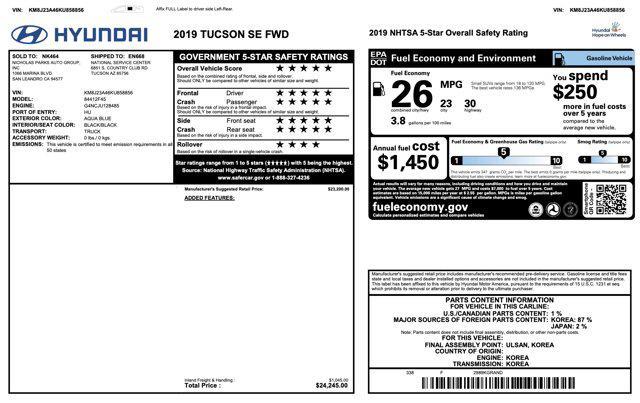 used 2019 Hyundai Tucson car, priced at $11,505