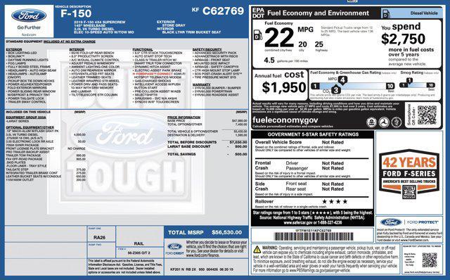 used 2019 Ford F-150 car, priced at $27,505